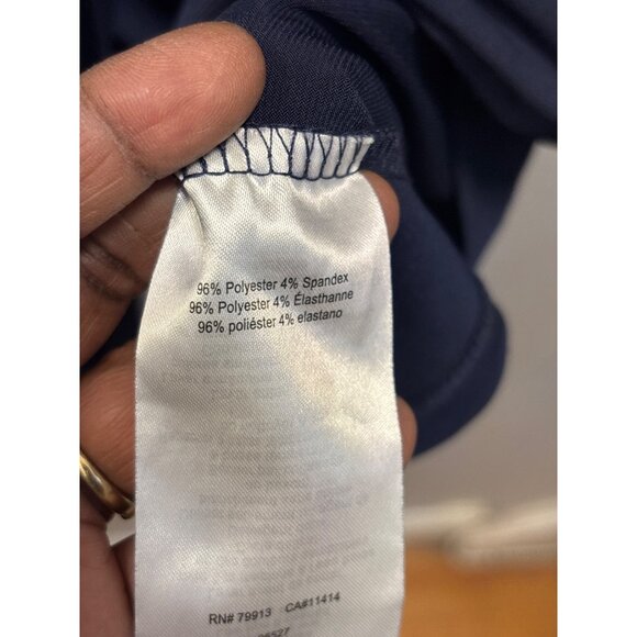 Motherhood Maternity Navy Short Sleeve Tie Waist Dress Size Sp - Picture 7 of 9